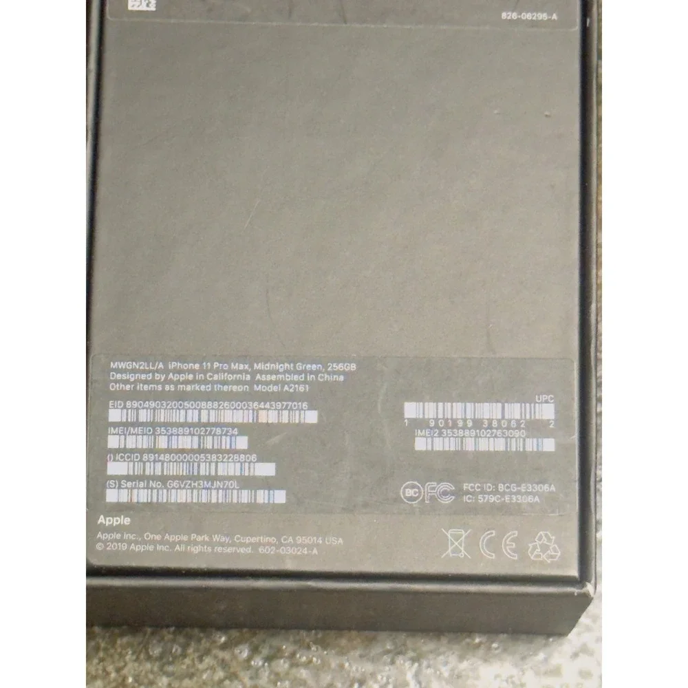 Apple iPhone 11 Pro Max Midnight Green EMPTY BOX NO IPHONE EMPTY BOX
